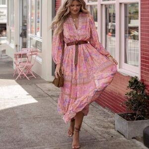 Spell & the gypsy butterfly boho maxi dress xs